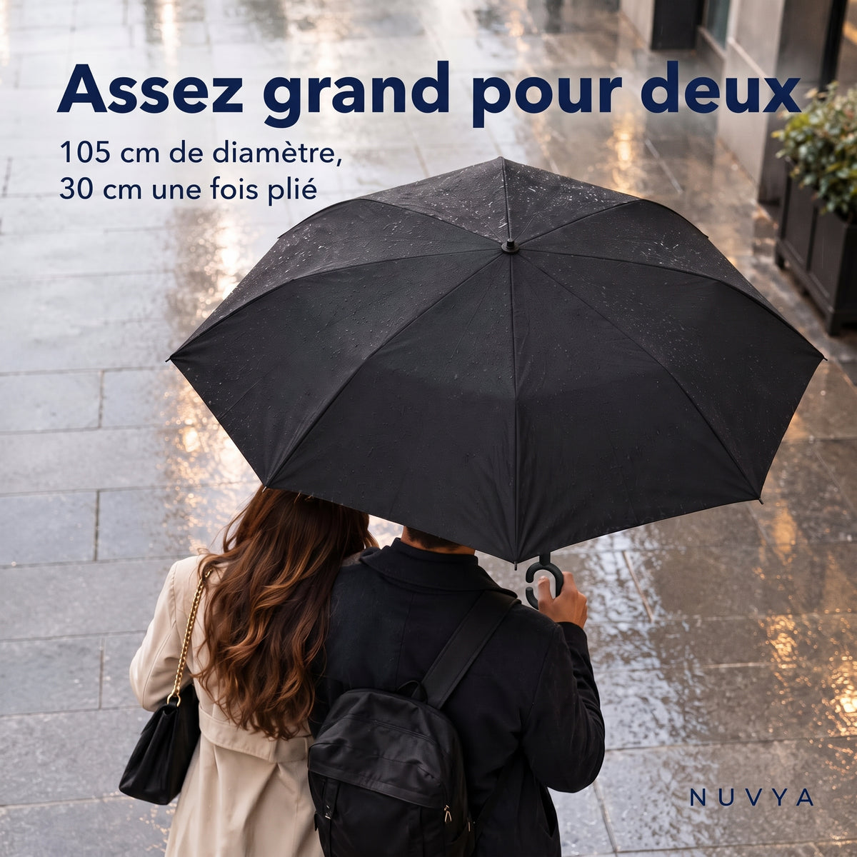 Nuvya StormHook : assez grand pour deux, 105 cm de diamètre, 30 cm une fois plié
